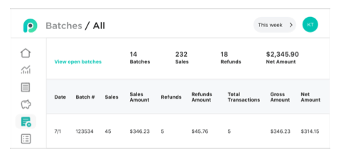 Payments hub batches